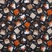 Kt KILOtela - Bedrukte Canvasstof, Decoratie, Bekleding, Kussens, Gordijnen, Tassen, Tafelkleden, Naaiwerk, 300 cm Lang x 280 cm Breed, Kosten, Raspen, Oranje, Zwart - 3 Metre