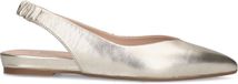 Manfield Dames Gouden Leren Slingback Ballerina's Maat 38
