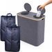 Relaxdays Statiegeld prullenbak - 2 zakken - 140L - grijs