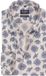 OLYMP 24/7 Luxor Modern Fit Overhemd - Offwhite met Blauw Bloemen Dessin