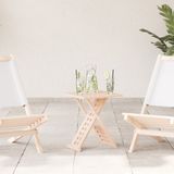 vidaXL Salontafel Bruin 33 x 33 x 40,5 cm Massief Notenhout