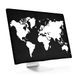 kwmobile beschermhoes monitor geschikt voor 27-28" Monitor - Wereldkaart design
