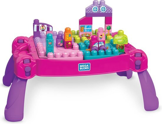 Mega Bloks Mb Roze Bouw & Leer Tafel