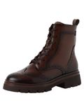 Tamaris Dames Enkellaarsje 1-25229-47 Bruin Leer Ritssluiting/Veters