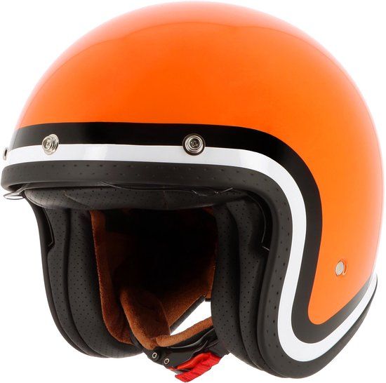 Von Dutch X Helstons Long Way Jethalm - Oranje/zwart/wit