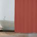 MSV Terracotta-rood douchegordijn, antibacterieel, wasbaar, waterdicht, 180 x 200 cm