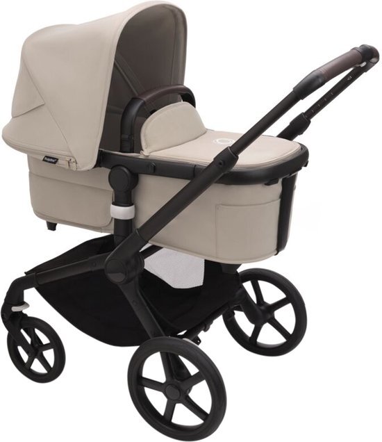 Bugaboo Fox 5 - Kinderwagen met Verende Wielen, Inklapbaar en Sturen met één hand, Zwart/Dsert Taupe