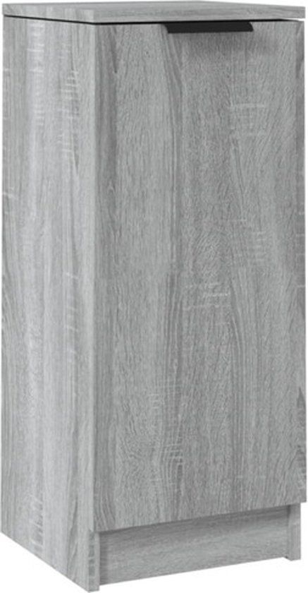 vidaXL Dressoir 30x30x70 cm Bewerkt Hout Grijs Sonoma Eikenkleurig