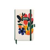 Miquelrius Dagplanner 2026, Klein formaat (90 x 140 mm), Dagplanning, Hardcover van karton, Spiraal, Elastische sluiting, Papier 80 g/m², ES-EN-PT, Mini Garden