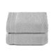 RIZO Top Towel 2 handdoeken, badhanddoeken, 100% gekamd katoen, 600 g/m², 100 x 50 cm, zilvergrijs