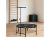 SPORTNOW Trampoline de fitness 114 cm, cordes élastiques, poignée réglable 3 positions, trampoline d'exercice silencieux, bleu