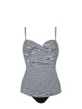 Sunflair Dames tankini set Basic zwart/wit gestreept 90D