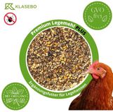 Klasebo Boni-Shop GmbH 25 kg Premium Legemehl PLUS met Oregano - Pluimveevoer voor kippen, ganzen, eenden