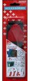 FASTECH® 911-330C Klittenband Met riem Haak- en lusdeel (l x b) 1060 mm x 50 mm Zwart, Rood 1 stuk(s)