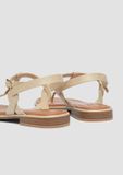 s.Oliver Sandalen Vrouwen Crème Maat 41 Platte Sandalen