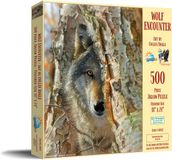 SunsOut Wolf Encounter Puzzle 500 pièces
