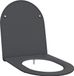 vidaXL Toiletbril Antraciet 47 x 36 x 3,4 cm Duroplast