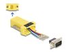DeLOCK 67076 D-Sub 9 male vers RJ12 female Assembly Kit geel