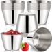 Ibenzoa® Set de 20 Pièces Bols à Trempette en Acier Inoxydable pour Sauces, Snacks et Desserts, Capacité de 75 ml