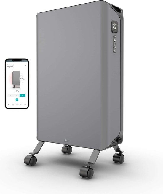 Duux Edge Oil - Smart Oliegevulde Radiator 2000W - Grijs