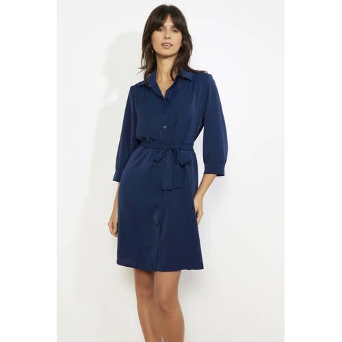 LOLALIZA blousejurk donkerblauw
