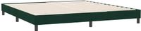 vidaXL Bedframe zonder matras, donkergroen, 180x220 cm, fluweel