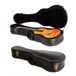 Ukulele Hard Case, Tenor Ukelele Case, 26 Inch Krokodil Patroon Lederen Ardennen Oppervlak Met Pluche Interieur Houten Koffer (Zwart)