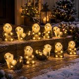 Konstsmide Panda éclairage de Noël - 2x guirlande lumineuse - incl. 10 mètres de câble d'extension - 2 prises