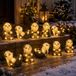 Konstsmide Panda éclairage de Noël - 2x guirlande lumineuse - incl. 10 mètres de câble d'extension - 2 prises