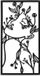 Unyqoos® Stijlvolle metalen wanddecoratie, zwart, metaal