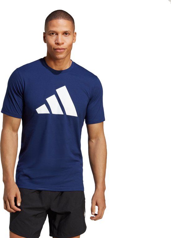 adidas Performance Train Essentials Heren Training T-shirt - Blauw - Maat L