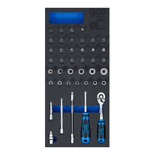 BGS Werkplaatswagen inzet - Dopsleutelset 6,3 mm (1/4 inch) 41 delig