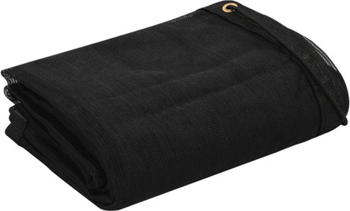 vidaXL Aanhangwagennet 2x3,5 m HDPE zwart