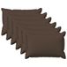vidaXL - Kussensloop - 6 stuks - HOUTEN - Taupe - 50 x 75 cm - Faux Linnen