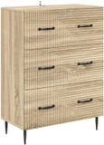 vidaXL Ladekast Sonoma eiken 66 x 34,5 x 89,5 cm bewerkt hout