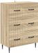 vidaXL Ladekast Sonoma eiken 66 x 34,5 x 89,5 cm bewerkt hout