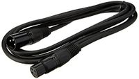 Pulse PLS00266 DMX-kabel, 3-polig, XLR-stekker op bus, 2 m, zwart