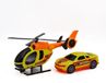 Tachan Helikopter + Reddingsauto Licht En Geluid Stadshelden Oranje Kinderen