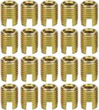 Dailygoody - Inserti filettati autofilettanti - Acciaio al carbonio - 20 pezzi - Oro
