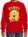 Bellatio Decorations BD Verkleed sweater voor kinderen - party time emoji - rood - themafeesten/Carnaval 98/104