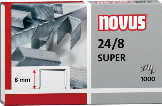 Novus 24/8 verzinkte nietjes - doos à 1000 stuks