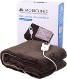 oCreon Mobiclinic Elektrische deken met afstandsbediening | 63x120 cm | Bruin | Instelbare temperatuur