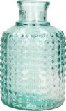 Atmosphera Bloemenvaas Luneville Apotheker Fles model transparant gerecycled 3D glas 20 x 12 cm