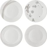 Merkloos / Sans marque Royal Doulton Pacific Stone Ontbijtbord Set 23 cm 4 Stuks