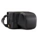 MegaGear MG984 Ever Ready Leren Camera-Case met Draagriem en Batterijtoegang, voor Sony Alpha A6300, A6000 (16-50 mm), Zwart