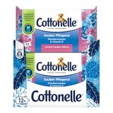 Cottonelle Vochtig toiletpapier, schoon verzorgend, 12 x 42 vochtige doekjes