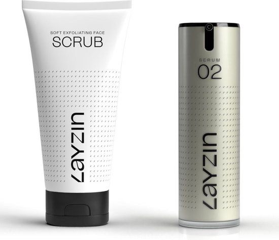 LAYZIN Bright Skin Bundle – Anti-Aging Retinol Serum 02 + Zachte Exfoliërende Gezichtsscrub
