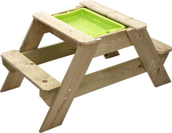 Tp toys Buffalo TP Toys Joy houten zand- en picknicktafel voor 2