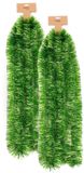 Inge-glas Inge Christmas decor Kerstslinger - Groen - Folie - 270 cm x 7,5 cm - 2 stuks