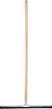 MSV racloir de sol/racloir de douche pour eau - métal/caoutchouc naturel - largeur 60 cm - manche en bois 130 cm